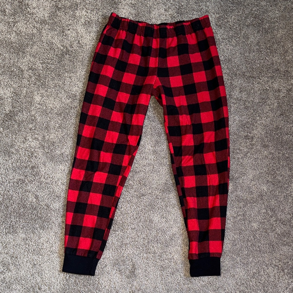 Holiday Time Red and Black Plaid Pajama Pants